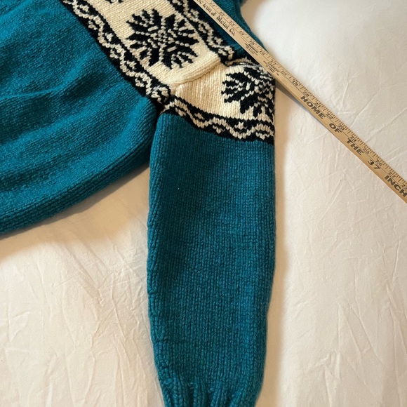 Vintage Wool 1960’s Cowichan Sweater women’s M/L - Picture 10 of 11